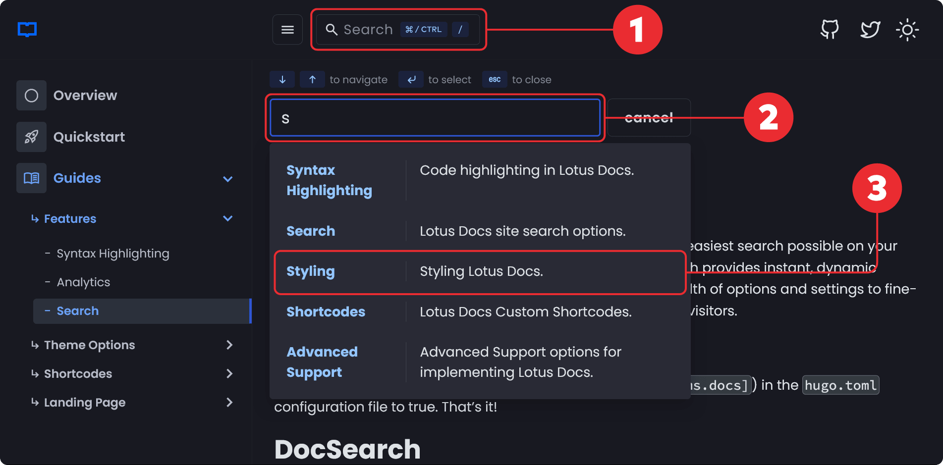 FlexSearch Screenshot | Lotus Docs